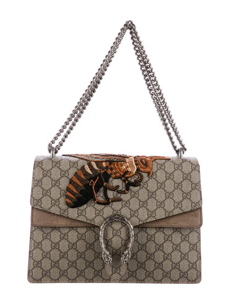 gucci bee supreme purse|Gucci bumble bee purse.